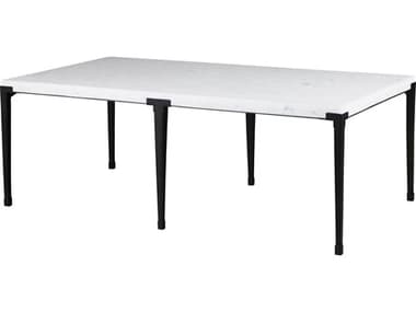 Universal Furniture Coalesce Floyd 50" Rectangular Marble Soft Matte Black Cocktail Table UFU301801