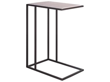 Universal Furniture Coalesce Boer 18" Rectangular Stone Soft Matte Black End Table UFU301802