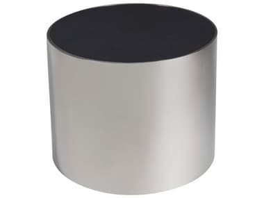 Universal Furniture Modern Black Granite/Polished Nickel Revolve Small Nesting Table UFU365809S