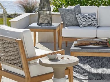 Coastal Living Outdoor Boden Teak Cushion Lounge Set UOFBODEN