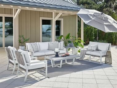 Coastal Living Outdoor Southbeach Wicker Concrete Lounge Set UOFSOUTHBEACH019