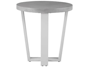 Coastal Living Outdoor South Beach Chalk Aluminum 28'' Wide Round Dining Table UOFU012749