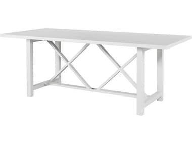 Coastal Living Outdoor Tybee Chalk Aluminum 84'' Wide Rectangular Dining Table UOFU012752