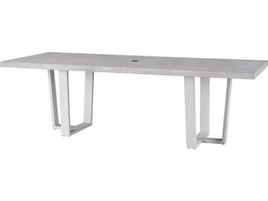 Coastal Living Outdoor Quick Ship South Beach Concrete 96''W x 39''D Dining Table Top UOFU012754TOP