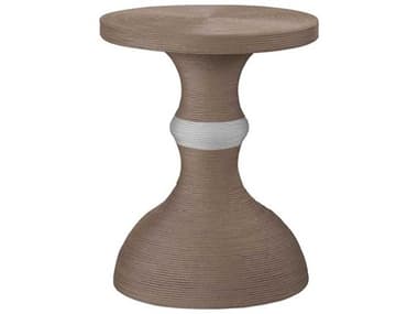 Coastal Living Outdoor Boden Tan Rope 18'' Round End Table UOFU012812A
