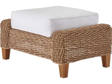 Coastal Living Outdoor Custom Laconia Wicker Ottoman UOFU012831CF