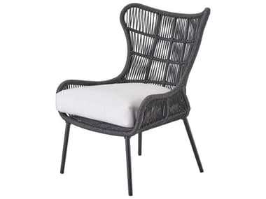 Coastal Living Outdoor Charcoal Rope Cushion Lounge Chair UOFU012838