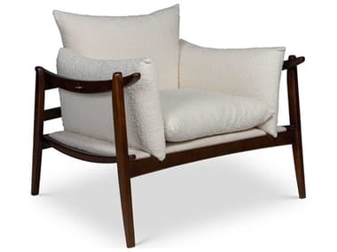 Urbia Modern Brazilian Hara 36" Cream Fabric Accent Chair URBBMJ7026402
