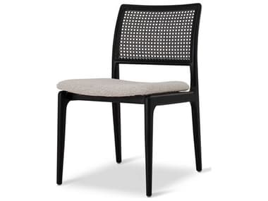 Urbia Modern Brazilian Charlotte Black Fabric Upholstered Side Dining Chair URBBSM16985804