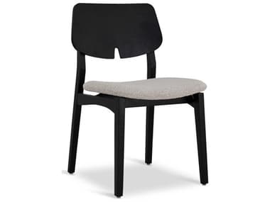 Urbia Modern Brazilian Beth Black Fabric Upholstered Side Dining Chair URBBSM18229504