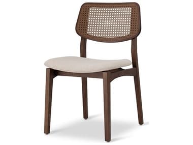 Urbia Modern Brazilian Beth Cane Side Chair Medley Ivory Seat Nogal Frame Nogal Cane Webbing URBBSM20802308