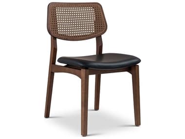 Urbia Modern Brazilian Beth Solid Wood Brown Fabric Upholstered Side Dining Chair URBBSM20802312