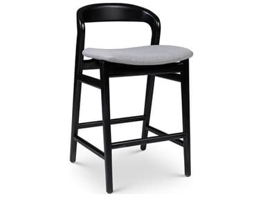 Urbia Modern Brazilian Velma Counter Stool Essence Grey Seat Ebano Frame URBBSM20812202