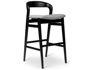 Urbia Modern Brazilian Velma Bar Stool Essence Grey Seat Ebano Frame URBBSM20815502