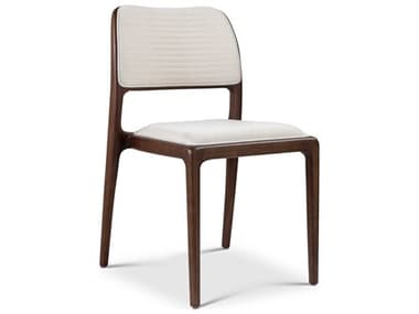 Urbia Modern Brazilian Chloe Solid Wood Brown Fabric Upholstered Side Dining Chair URBBSM20819002