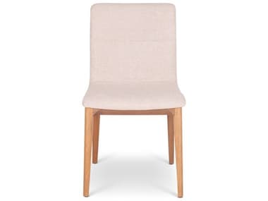 Urbia Modern Brazilian Oak Wood Natural Upholstered Armless Dining Chair URBBSM23995504
