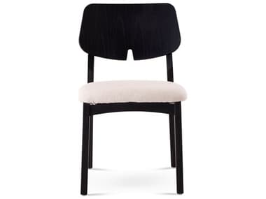 Urbia Modern Brazilian Oak Wood Beige Upholstered Armless Dining Chair URBBSM24040514