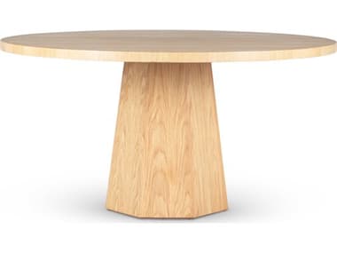 Urbia Ie Series Kaia 60" Round Wood White Oak Dining Table URBIEKADT60WTO