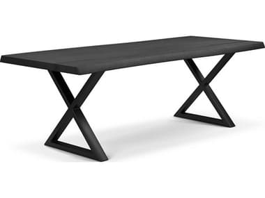 Urbia Brooks 79" Rectangular Wood Ebonized Black Dining Table URBILBRODT079BK0402