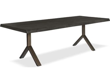 Urbia Brooks Dining Table Y Base Ebonized Top Brass Base URBILBRODT079BK0503