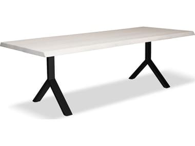 Urbia Brooks Dining Table Y Base White Wash Top Black Base URBILBRODT079WW0502