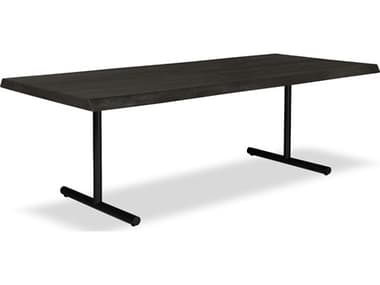 Urbia Brooks Dining Table T Base Ebonized Top Black Base URBILBRODT092BK0702