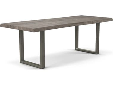 Urbia Brooks Sandblasted Grey / Pewter 92'' Wide Rectangular Dining Table URBILBRODT092GY0304