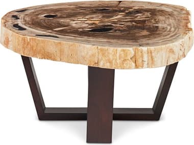 Urbia Relique 40" Wood Natural Light Dark Brown Coffee Table URBIPJVALCTLT