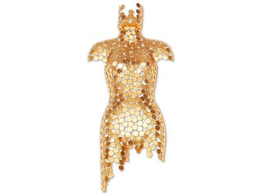 Urbia Naturals 3D Gold Leaf Female Torso 3D Wall Art URBTNSPDR944G