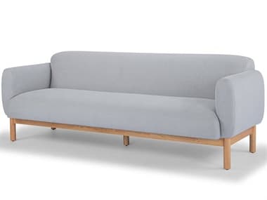 Urbia Metro Tulum Light Gray Honey Oak Upholstered Sofa URBVFTULUM3S022LGLTOK