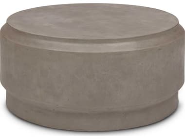 Urbia Mixx 39" Round Concrete Dark Grey Coffee Table URBVGSBARRCT39