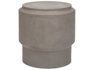 Urbia Mixx 22" Round Concrete Dark Grey End Table URBVGSBARRET