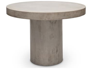 Urbia Mixx Circa Concrete Counter Height Dining Table 47.25"Dia. Dark Grey URBVGSCIRCADT4CNTR