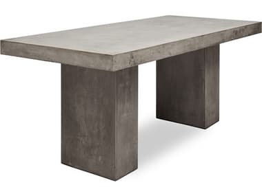 Urbia Mixx Elcor Concrete Bar Height Dining Table 35.5" x 70.75" Dark Grey URBVGSELCOR6BAR