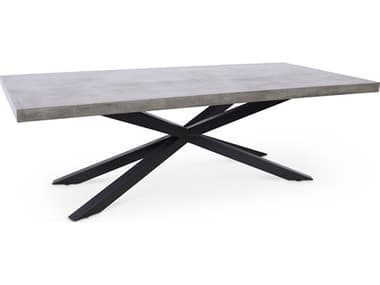 Urbia Mixx Rectangular Concrete Dark Grey Black Hunter Dining Table URBVGSHUNTERDT