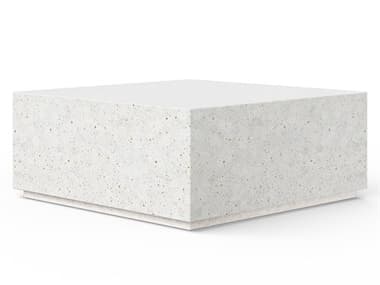 Urbia Outdoor Mixx Ivory Terrazzo Concrete Square Coffee Table UROVGSBLOC40SQIVTZ1