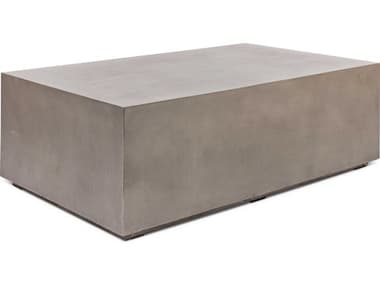 Urbia Outdoor Bloc Dark Grey 51'' Concrete Rectangular Coffee Table UROVGSBLOCRECCT