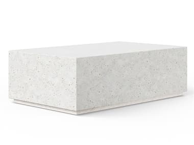 Urbia Outdoor Mixx Ivory Terrazzo Concrete Rectangular Coffee Table UROVGSBLOCRECCTIVTZ1