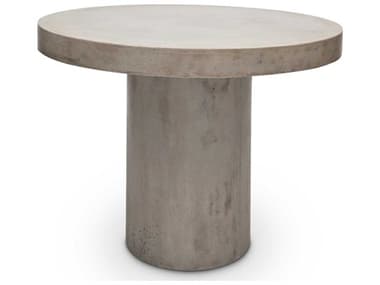 Urbia Outdoor Mixx Circa Dark Grey Concrete 47" Wide Round Bar Table UROVGSCIRCADT4BAR
