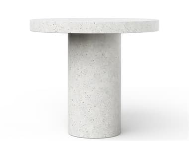 Urbia Outdoor Mixx Ivory Terrazzo Concrete Round Bar Table UROVGSCIRCADT4BARIVTZ1