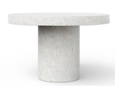 Urbia Outdoor Mixx Ivory Terrazzo Concrete Round Dining Table UROVGSCIRCADT4IVTZ1