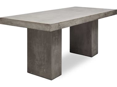 Urbia Outdoor Mixx Elcor Dark Grey Concrete 82" Wide Rectangular Bar Table UROVGSELCOR7BAR