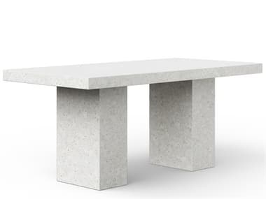 Urbia Outdoor Mixx Ivory Terrazzo Concrete Rectangular Bar Table UROVGSELCOR8BARIVTZ1