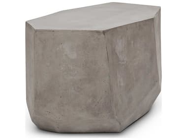 Urbia Outdoor Mixx Dark Grey 29'' Wide Concrete Octagon End Table UROVGSKRISET