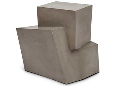Urbia Outdoor Mixx Dark Grey 19'' Wide Concrete End Table UROVGSMARLET