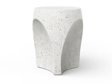 Urbia Outdoor Mixx Ivory Terrazzo Concrete Bar Stool UROVGSTHALIASTOOLIVTZ1