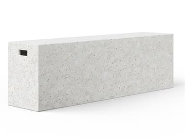 Urbia Outdoor Mixx Ivory Terrazzo Concrete Bench UROVGSUNABENCH60IVTZ1