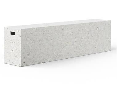 Urbia Outdoor Mixx Ivory Terrazzo Concrete Bench UROVGSUNABENCHIVTZ1