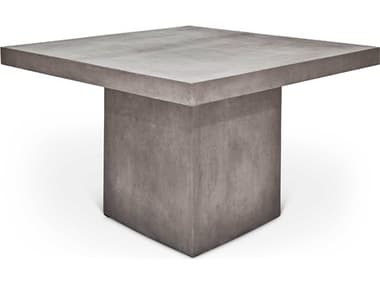 Urbia Outdoor Mixx Una Dark Grey Concrete 59&quot; Wide Square Bar Table UROVGSUNADT59BAR