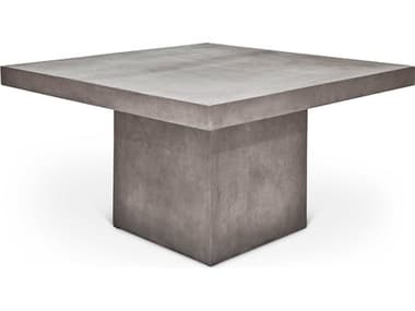 Urbia Outdoor Mixx Una Dark Grey Concrete 59" Wide Square Counter Table UROVGSUNADT59CNTR